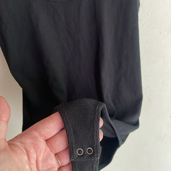 Agolde Ribbed Tank Bodysuit Black - Picture 10 of 16